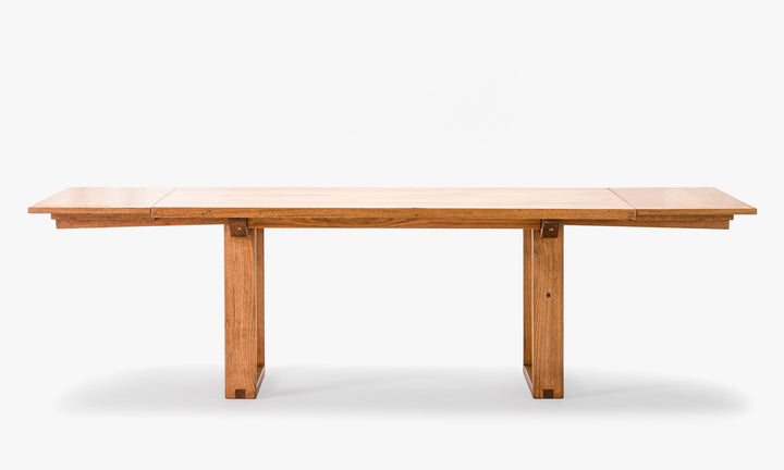 Extension Table M/C style  | Stringy Bark Stained with 2x extensions